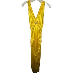 My Michelle Yellow Halter Dress